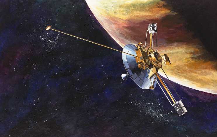 The Pioneer 10 spacecraft at Jupiter