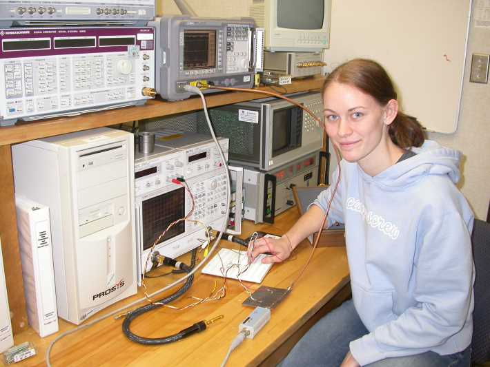 A graduate student at an electronics and systems engineering laboratory at Carleton University