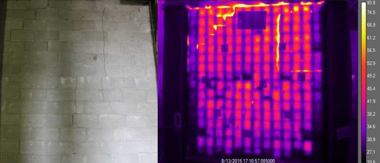 Fire safety testing using thermal imagery